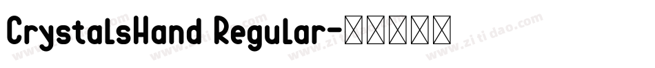 CrystalsHand Regular字体转换